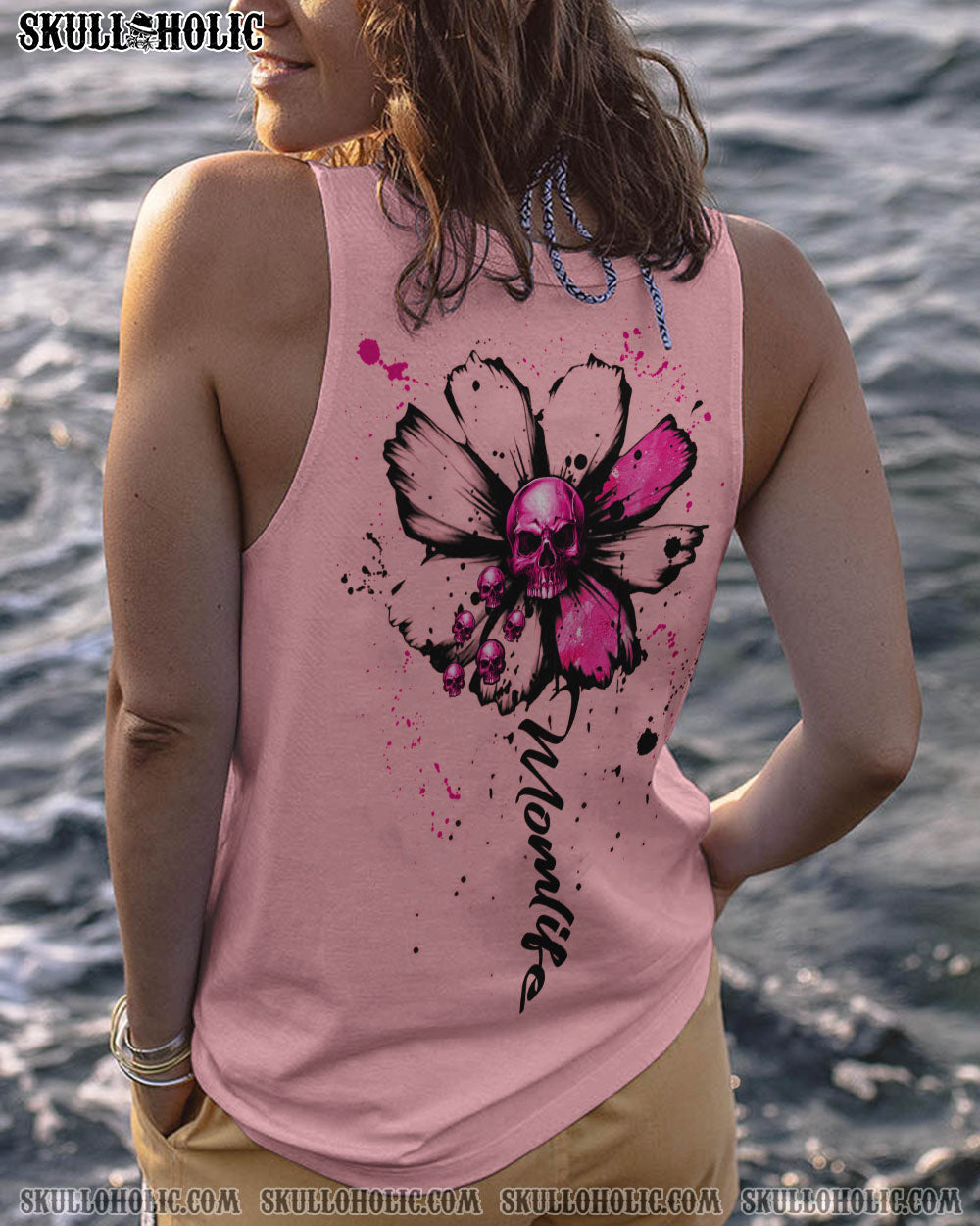 MOM LIFE DAISY SKULL ALL OVER PRINT – TLNZ2402234