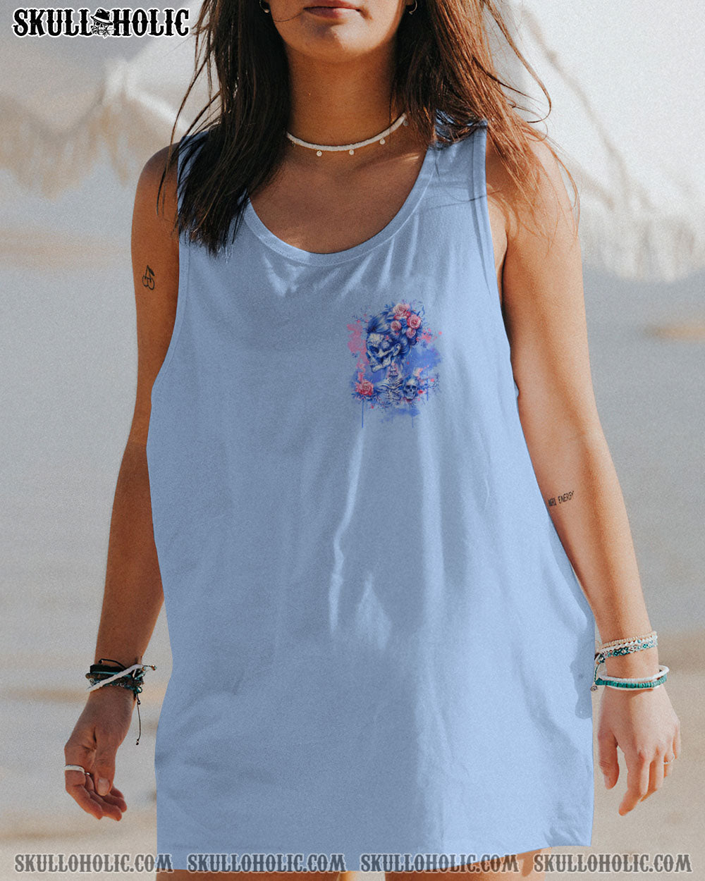 MY BACK IS NOT A VOICEMAIL MESSY BUN SKULL ALL OVER PRINT – TLNZ2303243