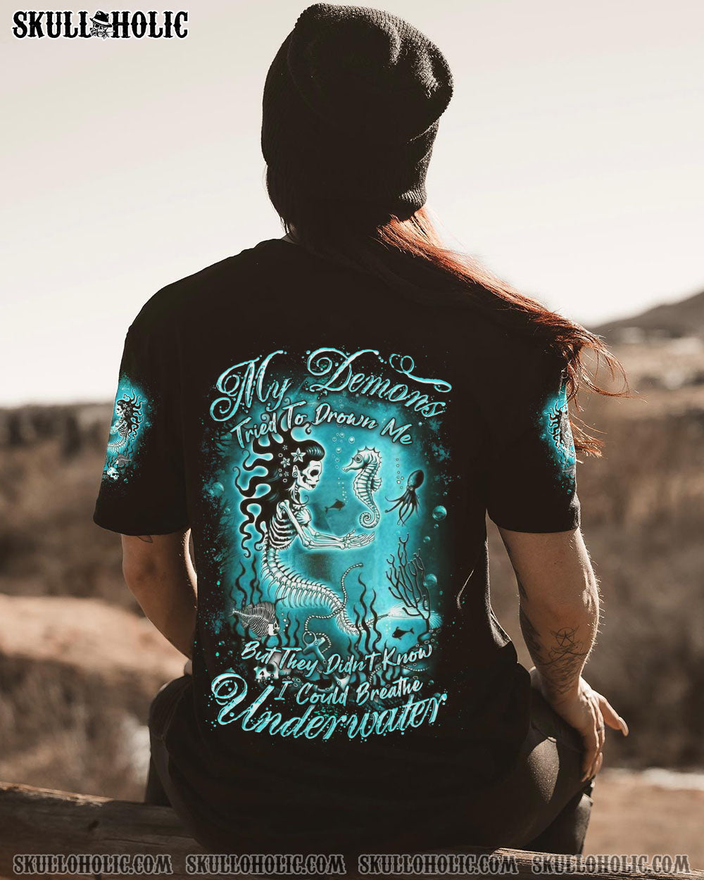 MY DEMONS TRIED TO DROWN ME MERMAID ALL OVER PRINT – YHDU1008234