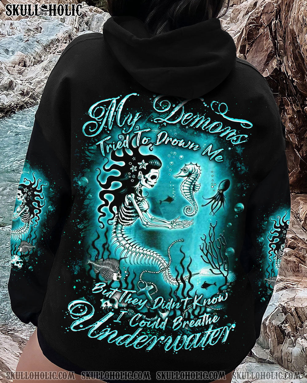 MY DEMONS TRIED TO DROWN ME MERMAID ALL OVER PRINT – YHDU1008234