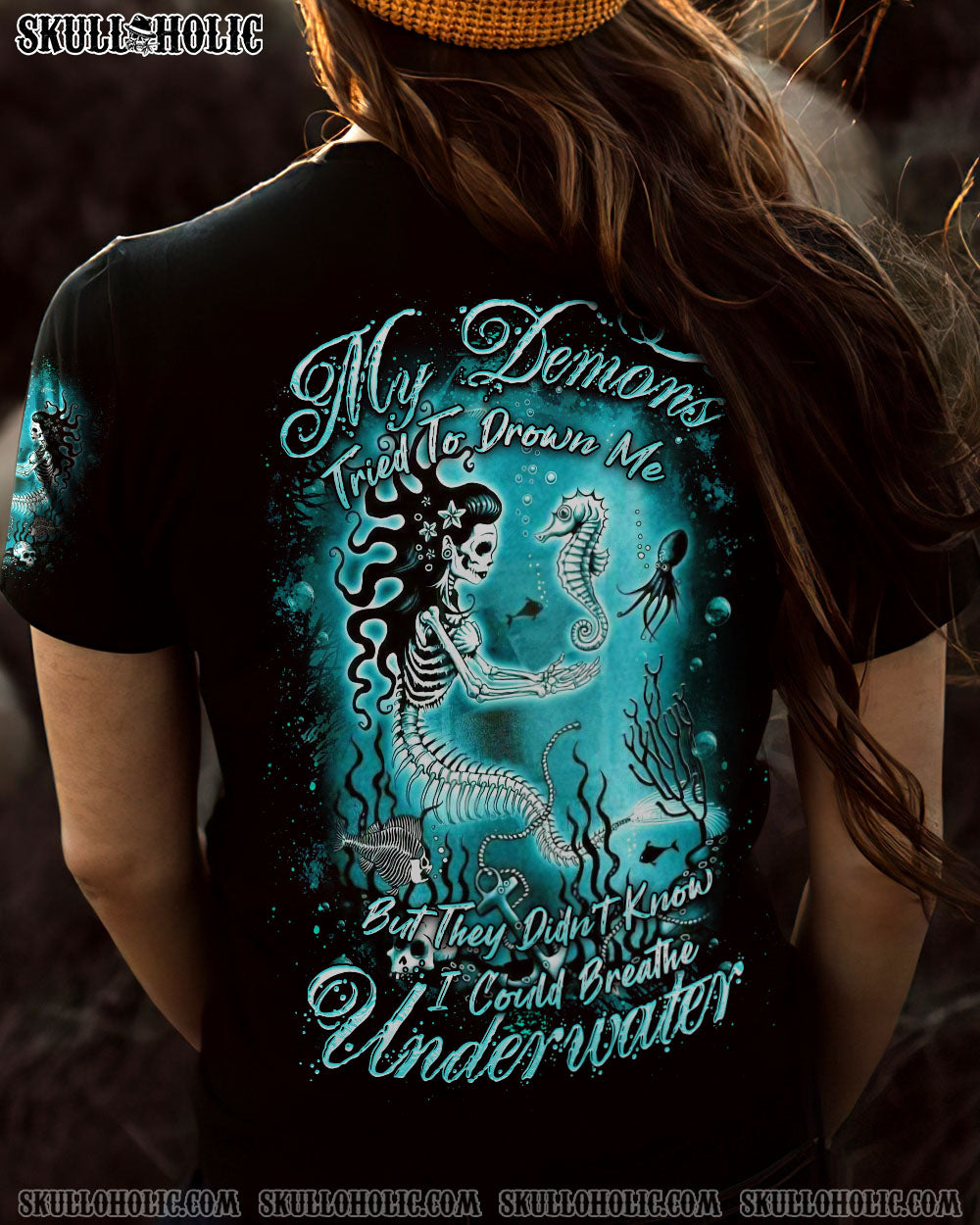 MY DEMONS TRIED TO DROWN ME MERMAID ALL OVER PRINT – YHDU1008234