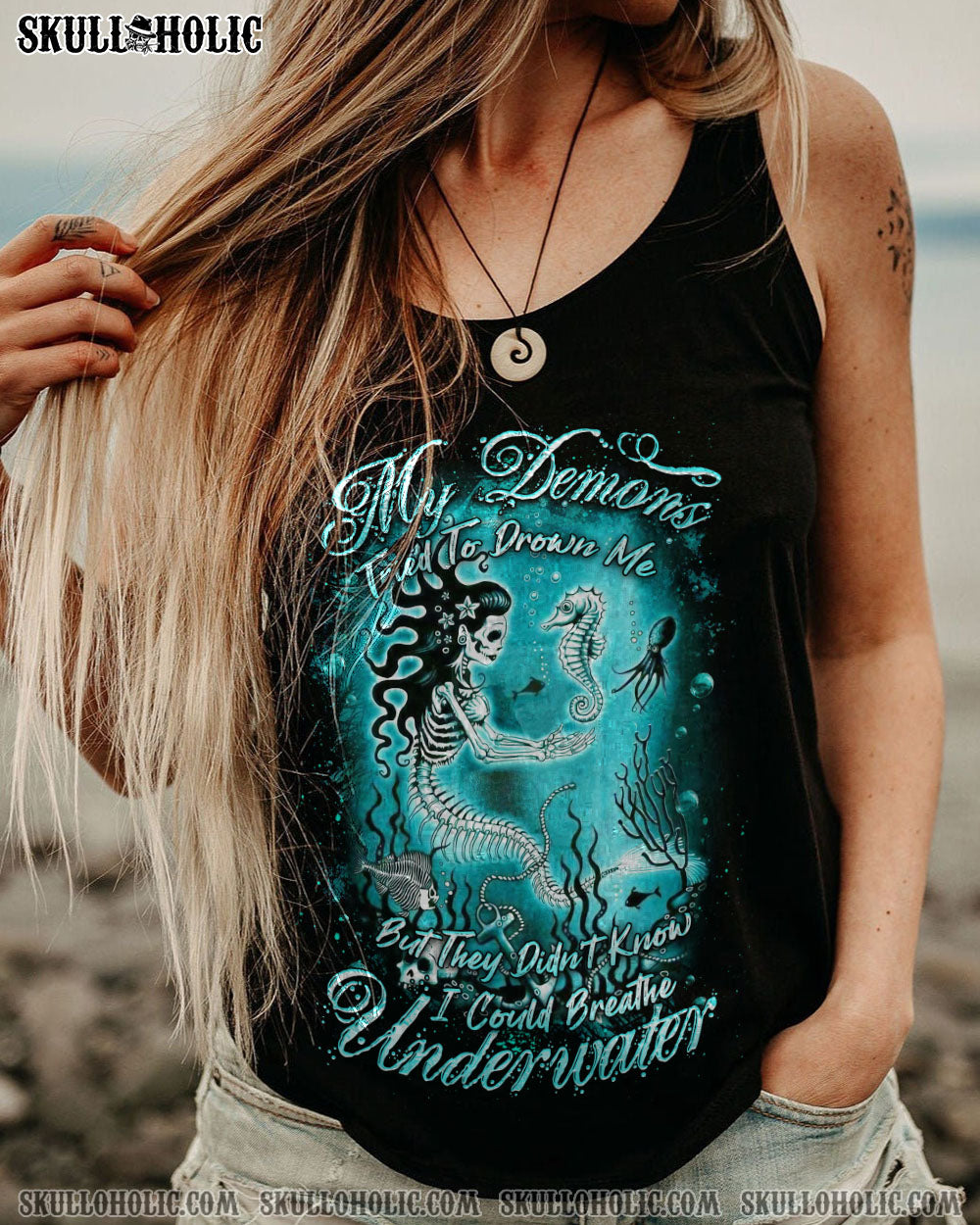 MY DEMONS TRIED TO DROWN ME MERMAID ALL OVER PRINT – YHDU1008234