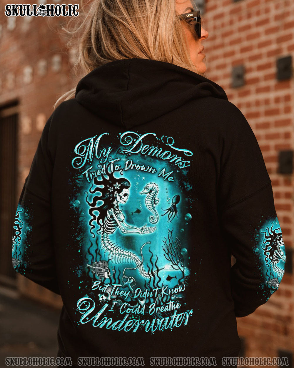 MY DEMONS TRIED TO DROWN ME MERMAID ALL OVER PRINT – YHDU1008234