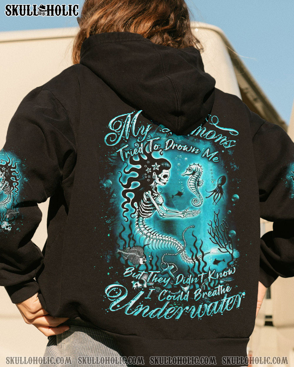 MY DEMONS TRIED TO DROWN ME MERMAID ALL OVER PRINT – YHDU1008234