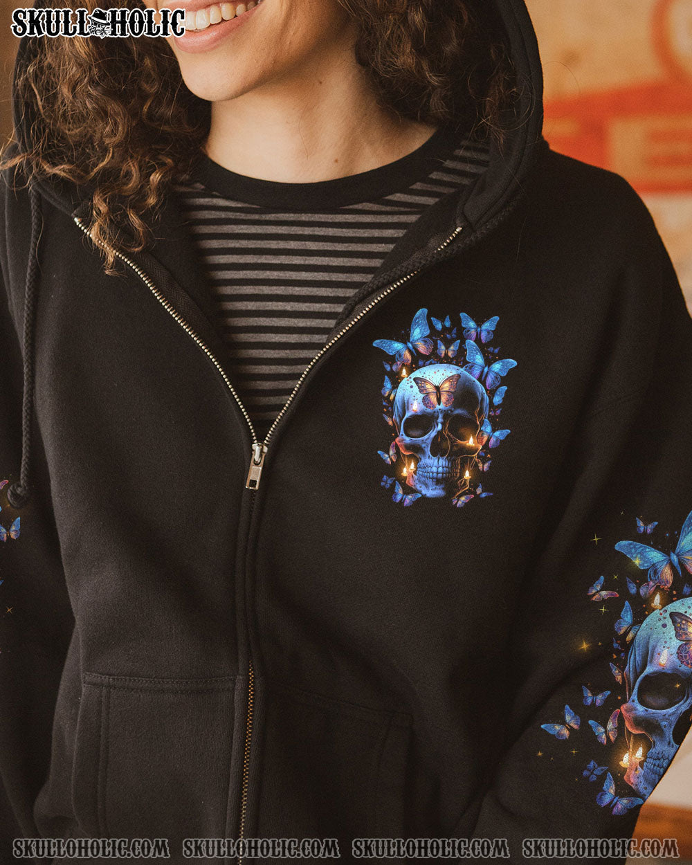 MY GIVE A F BUTTERFLY SKULL ALL OVER PRINT – TLNZ1103234