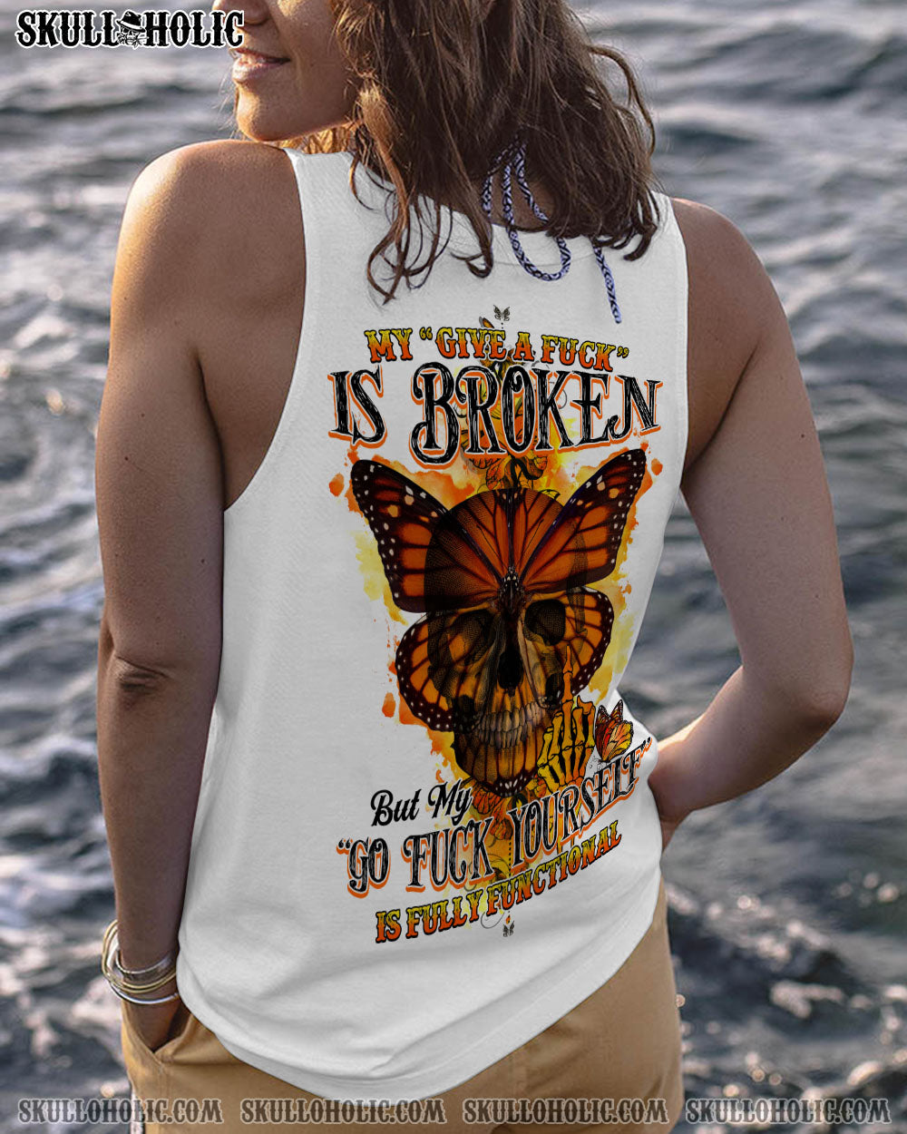 MY GIVE A F BUTTERFLY SKULL ALL OVER PRINT – TLTY2012221
