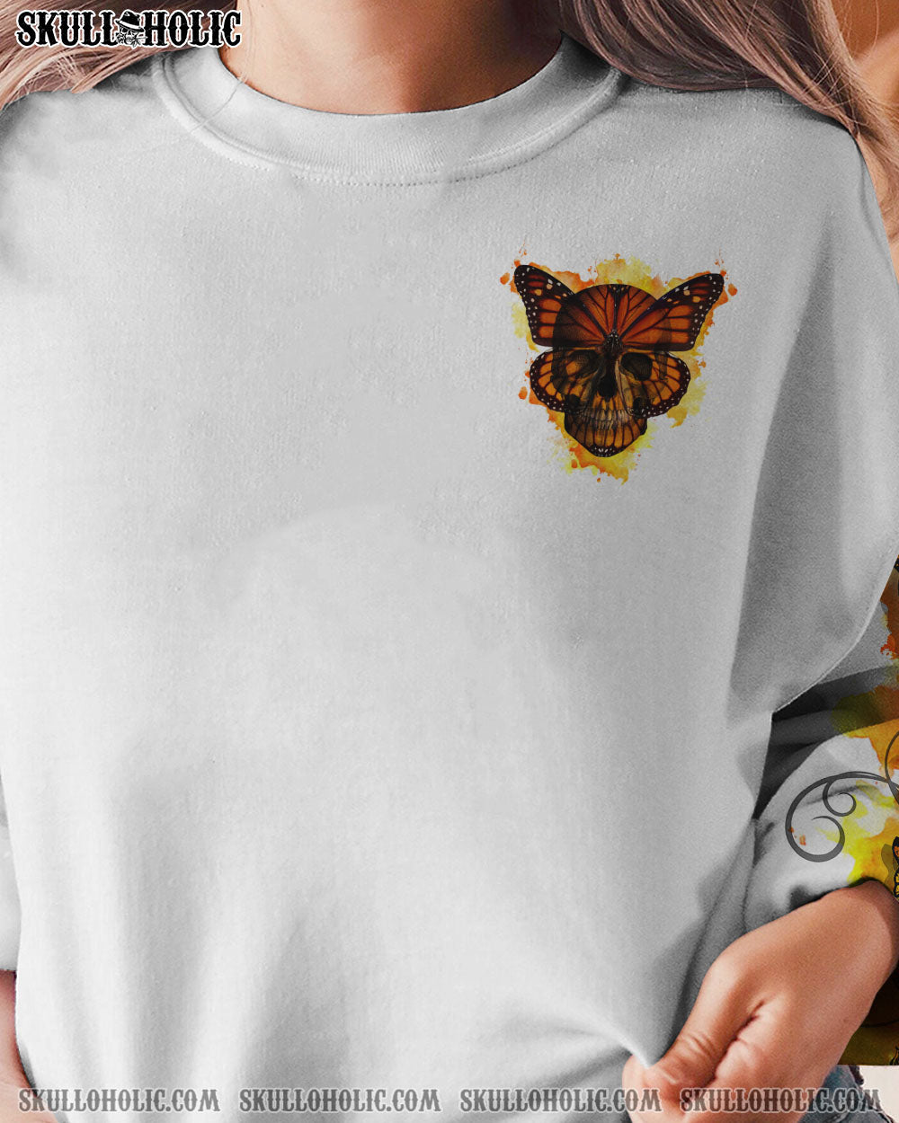 MY GIVE A F BUTTERFLY SKULL ALL OVER PRINT – TLTY2012221