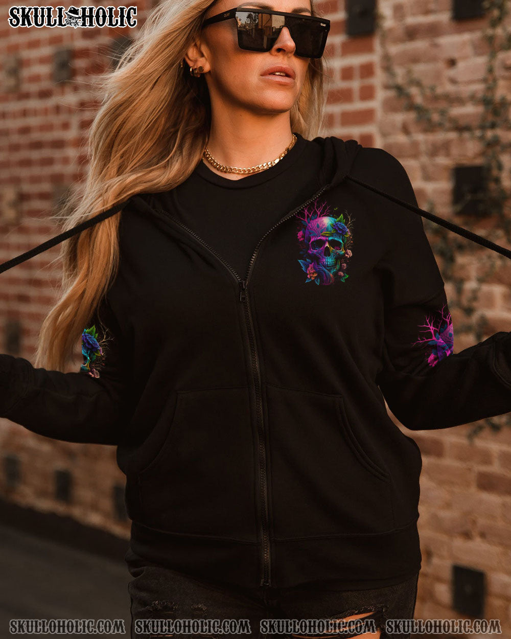 MY GIVE A F COLORFUL SKULL ALL OVER PRINT – TLNZ0604235