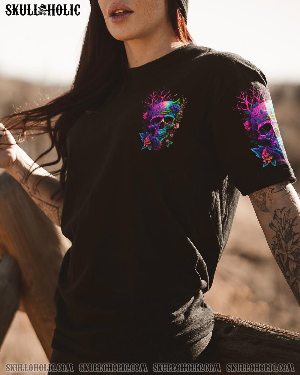 MY GIVE A F COLORFUL SKULL ALL OVER PRINT – TLNZ0604235