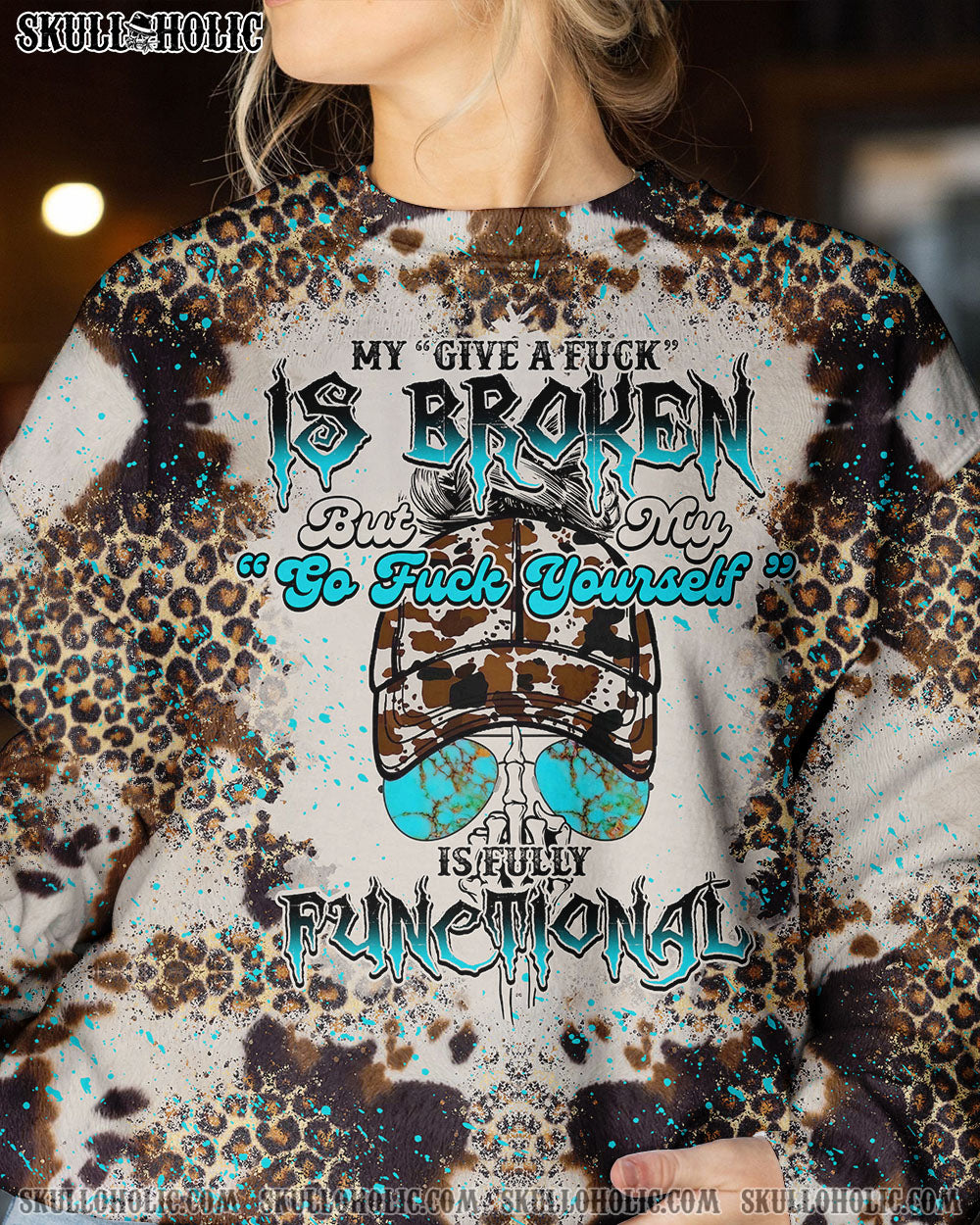 MY GIVE A F COWHIDE ALL OVER PRINT – TLTY2112221