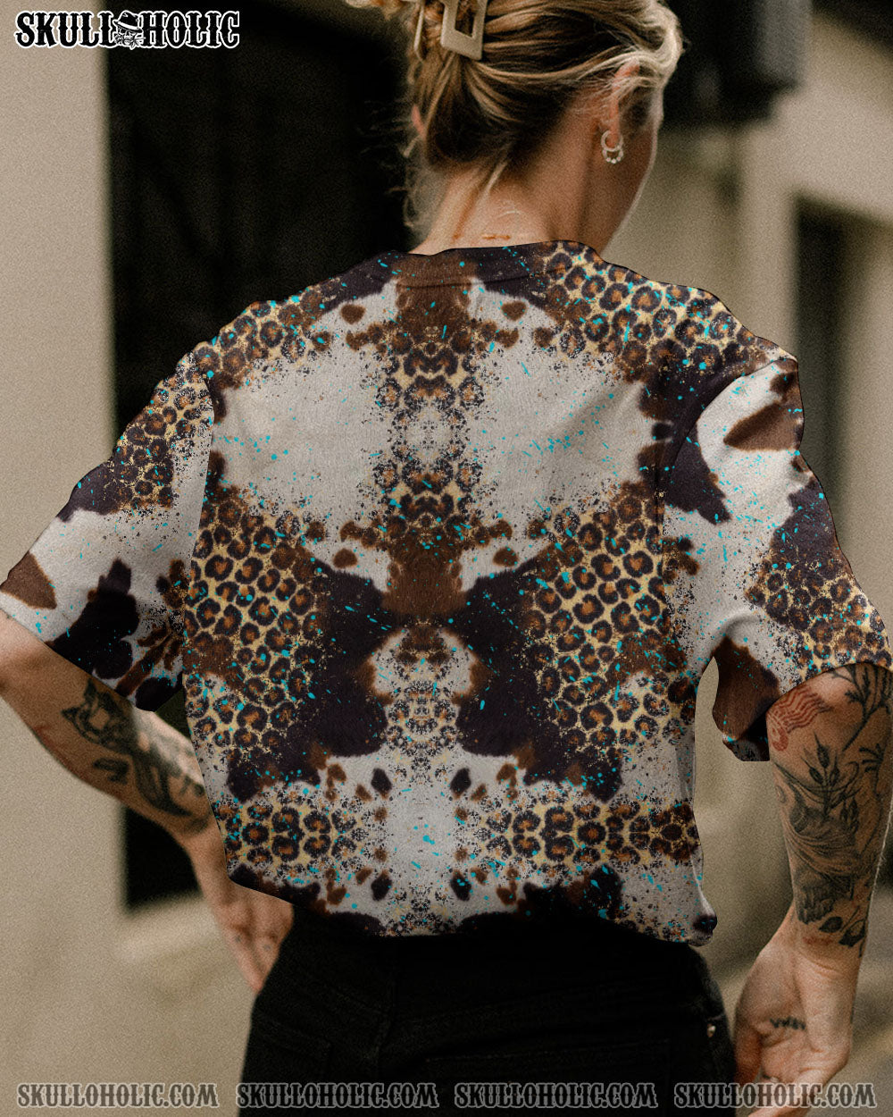 MY GIVE A F COWHIDE ALL OVER PRINT – TLTY2112221