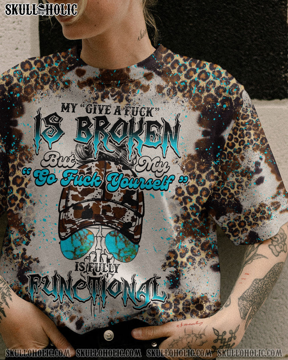 MY GIVE A F COWHIDE ALL OVER PRINT – TLTY2112221