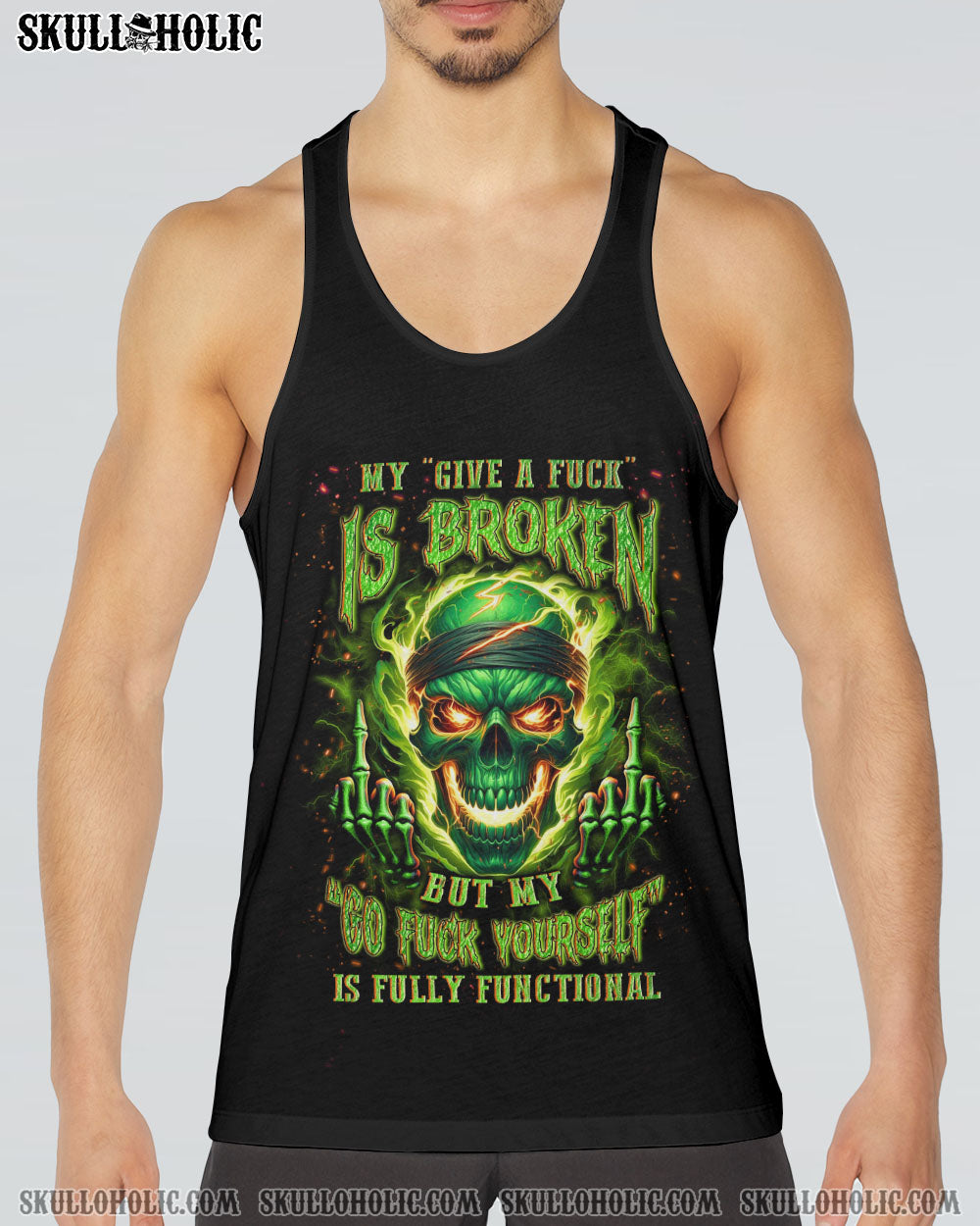 MY GIVE A F IS BROKEN MAD SKULL ALL OVER PRINT – YHLN1803243