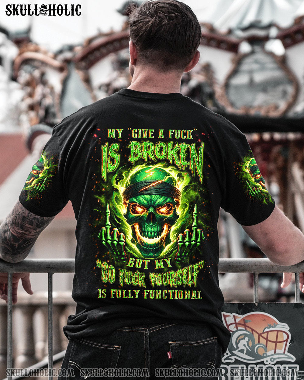 MY GIVE A F IS BROKEN MAD SKULL ALL OVER PRINT – YHLN1803243