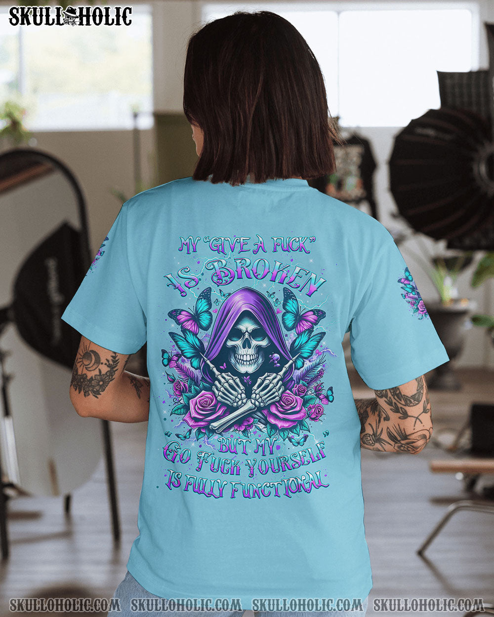 MY GIVE A F IS BROKEN SKULL REAPER ALL OVER PRINT – YHLT2602244