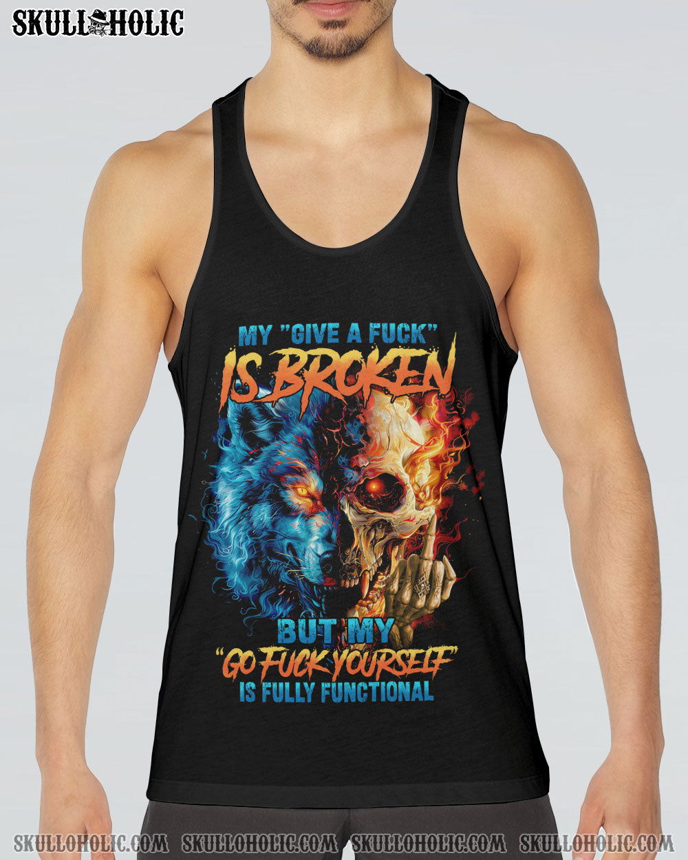 MY GIVE A F IS BROKEN SKULL WOLF ALL OVER PRINT – TYHI1604241