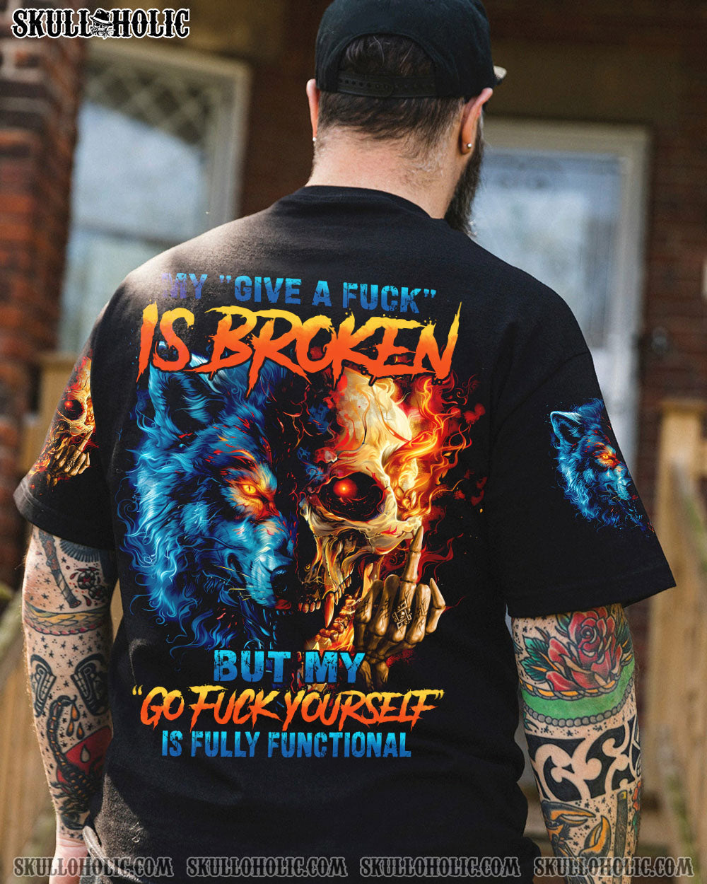 MY GIVE A F IS BROKEN SKULL WOLF ALL OVER PRINT – TYHI1604241