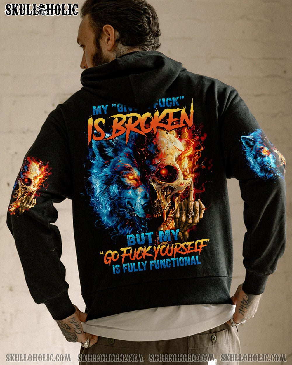 MY GIVE A F IS BROKEN SKULL WOLF ALL OVER PRINT – TYHI1604241