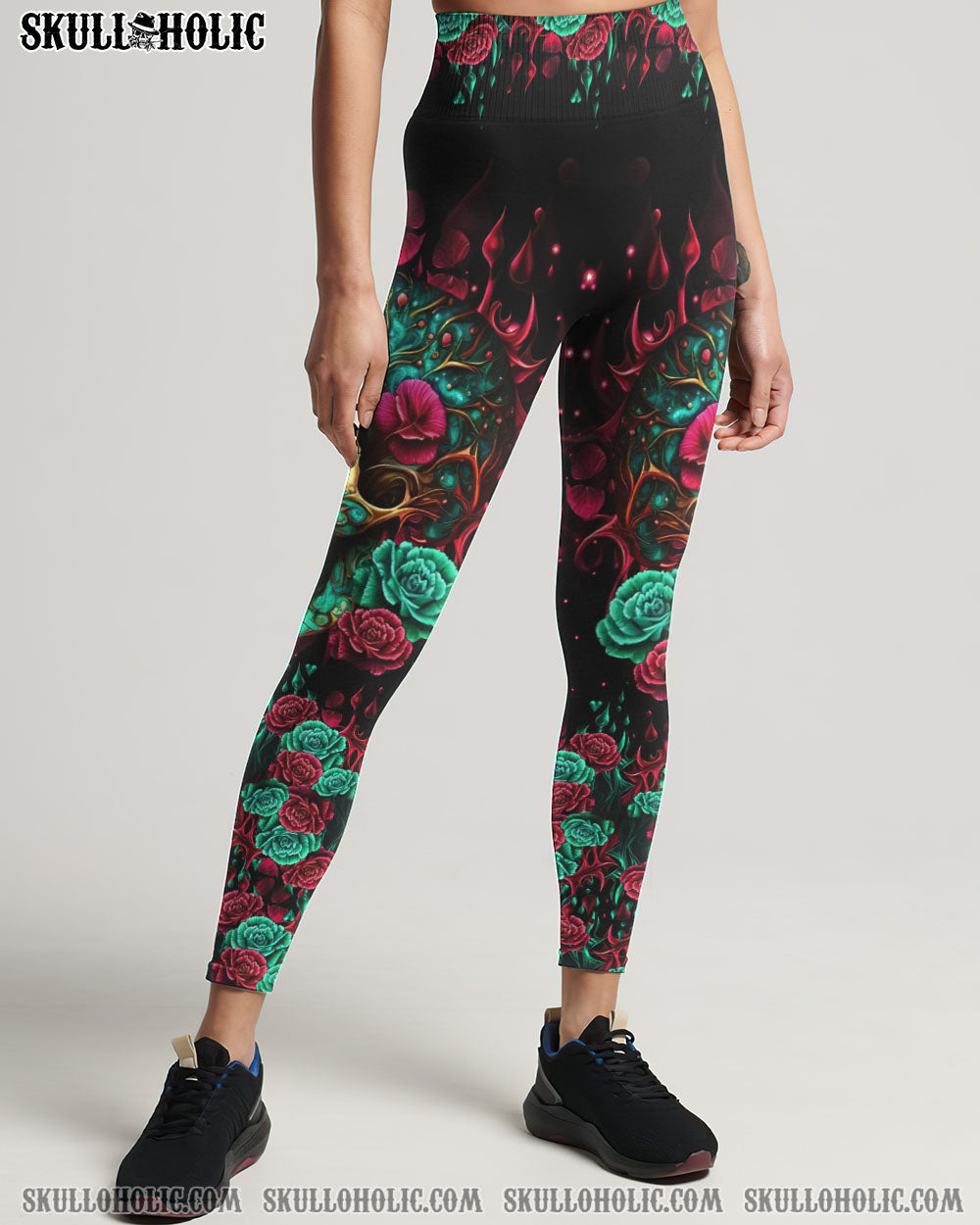 MY GIVE A F ROSE SKULL ALL OVER PRINT – TLTR1605231