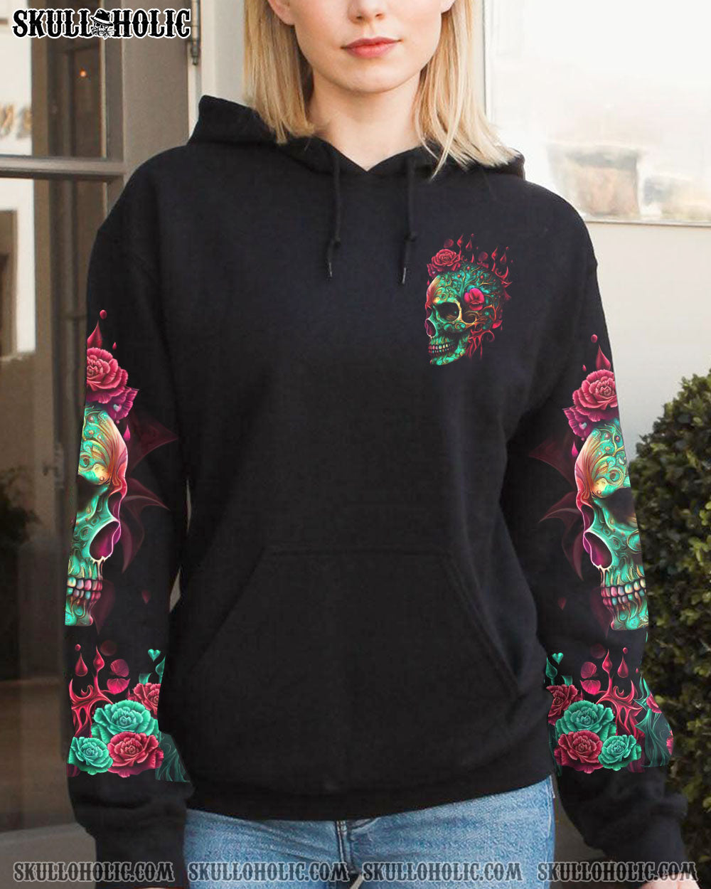 MY GIVE A F ROSE SKULL ALL OVER PRINT – TLTR1605231