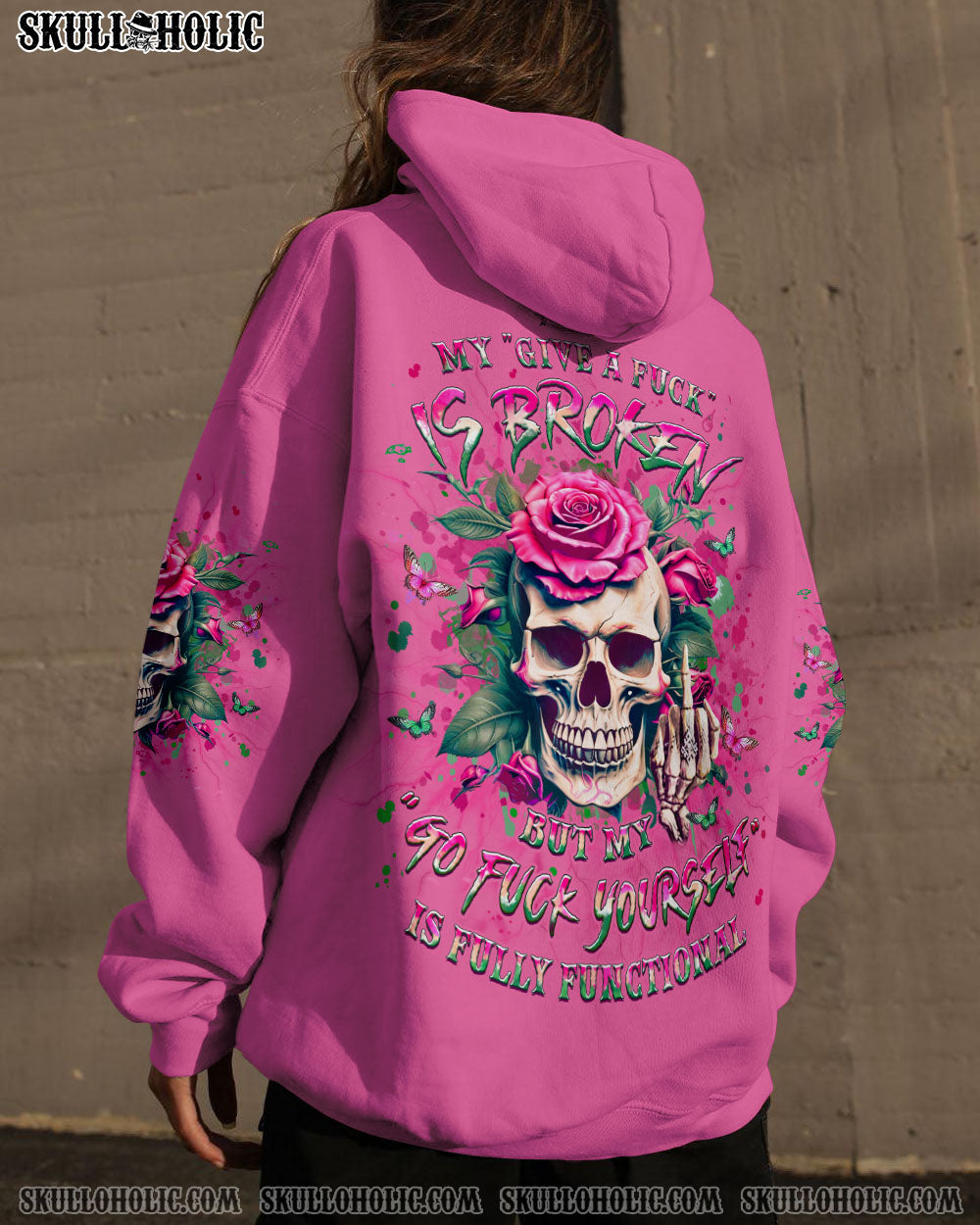 MY GIVE A F ROSE SKULL ALL OVER PRINT – YHLT1104243