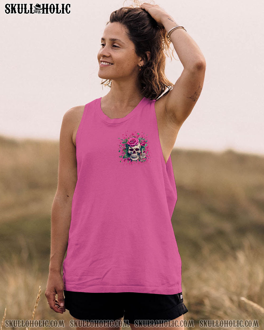 MY GIVE A F ROSE SKULL ALL OVER PRINT – YHLT1104243