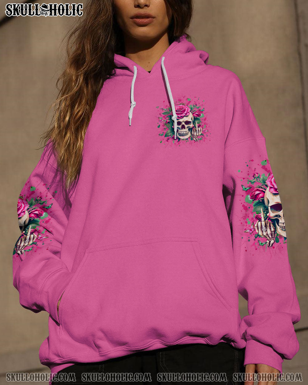 MY GIVE A F ROSE SKULL ALL OVER PRINT – YHLT1104243