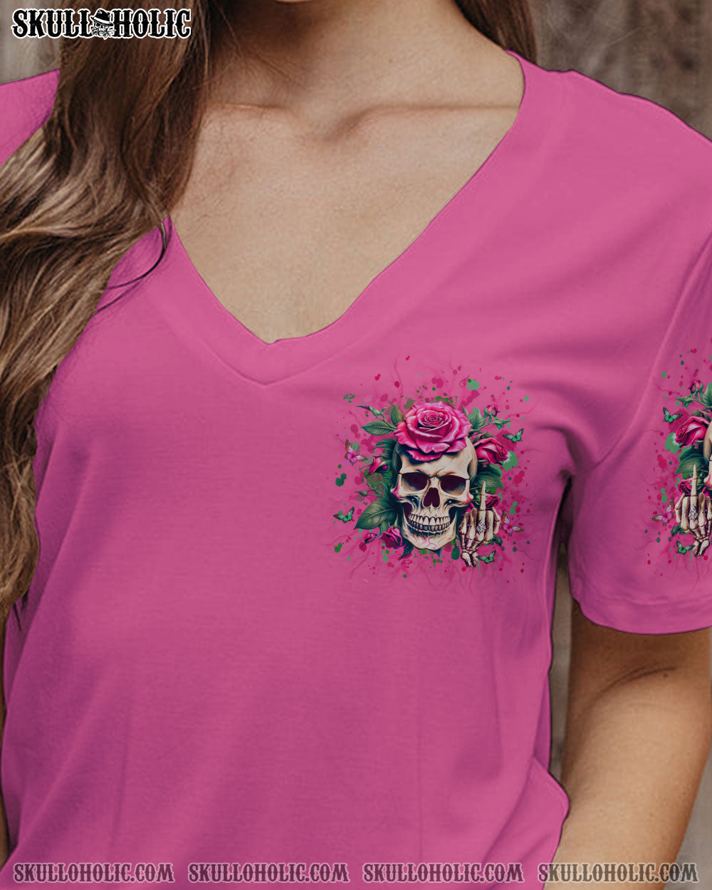 MY GIVE A F ROSE SKULL ALL OVER PRINT – YHLT1104243