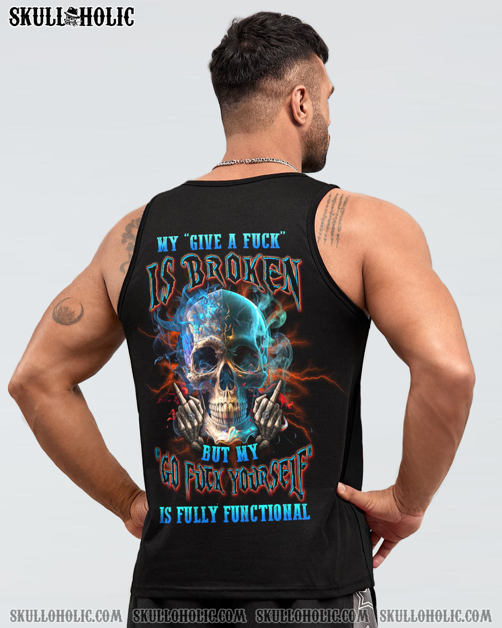 MY GIVE A F SMOKE SKULL ALL OVER PRINT – YHLN0602234