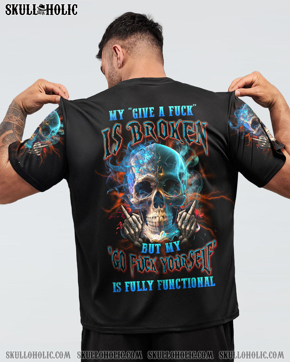 MY GIVE A F SMOKE SKULL ALL OVER PRINT – YHLN0602234