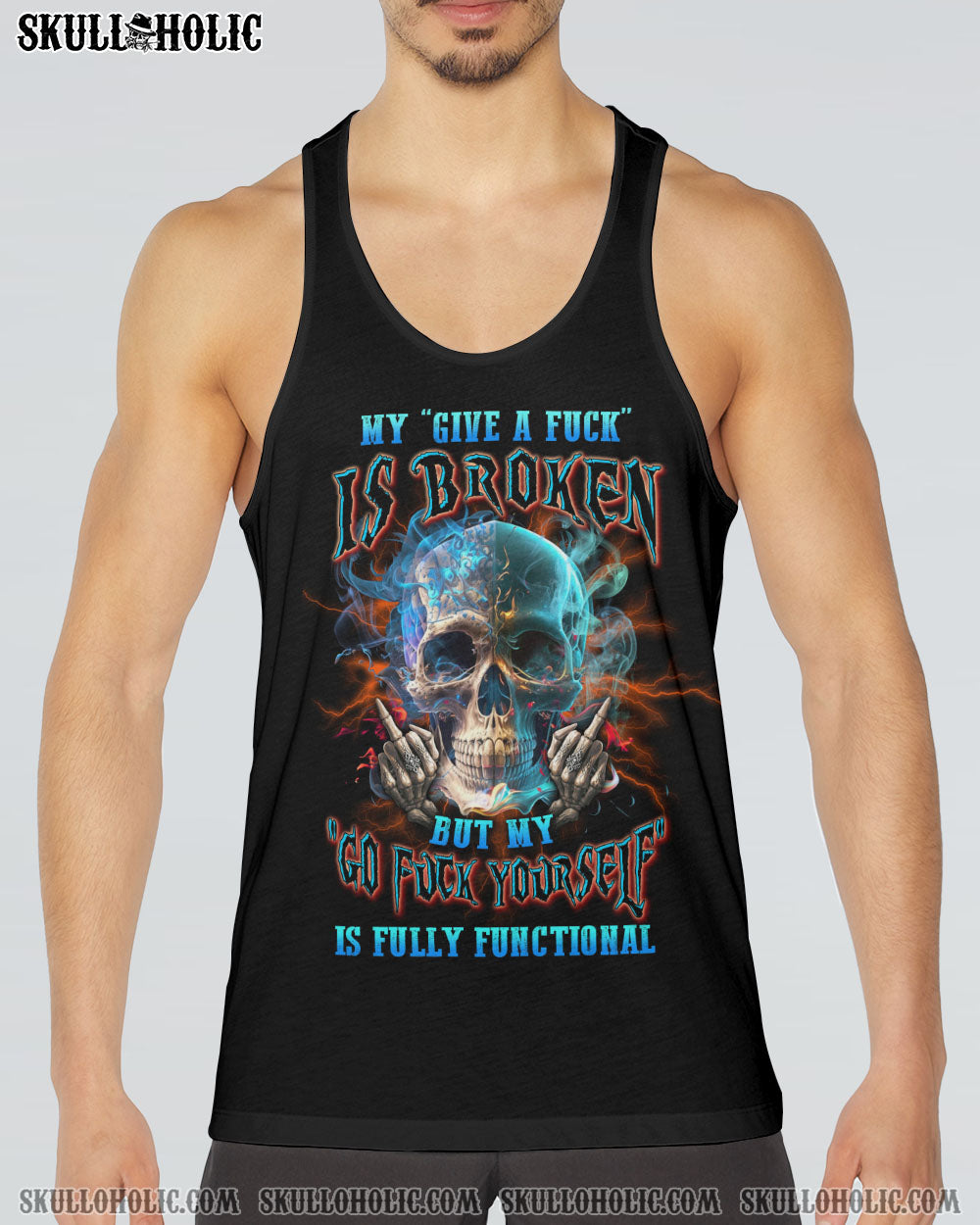 MY GIVE A F SMOKE SKULL ALL OVER PRINT – YHLN0602234
