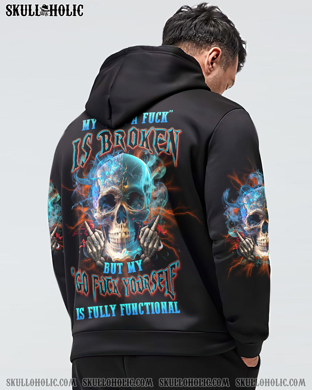 MY GIVE A F SMOKE SKULL ALL OVER PRINT – YHLN0602234