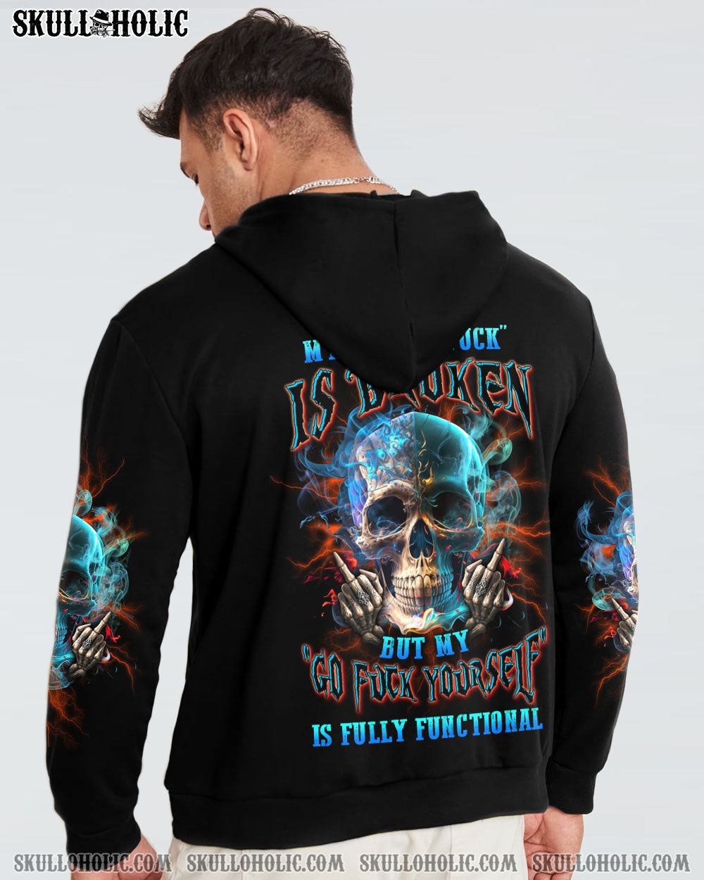 MY GIVE A F SMOKE SKULL ALL OVER PRINT – YHLN0602234
