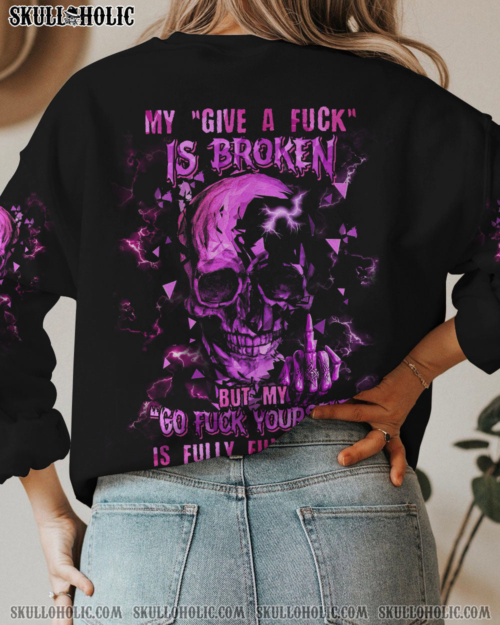 MY GIVE A F TRIANGLE SKULL ALL OVER PRINT – TLTM2712221