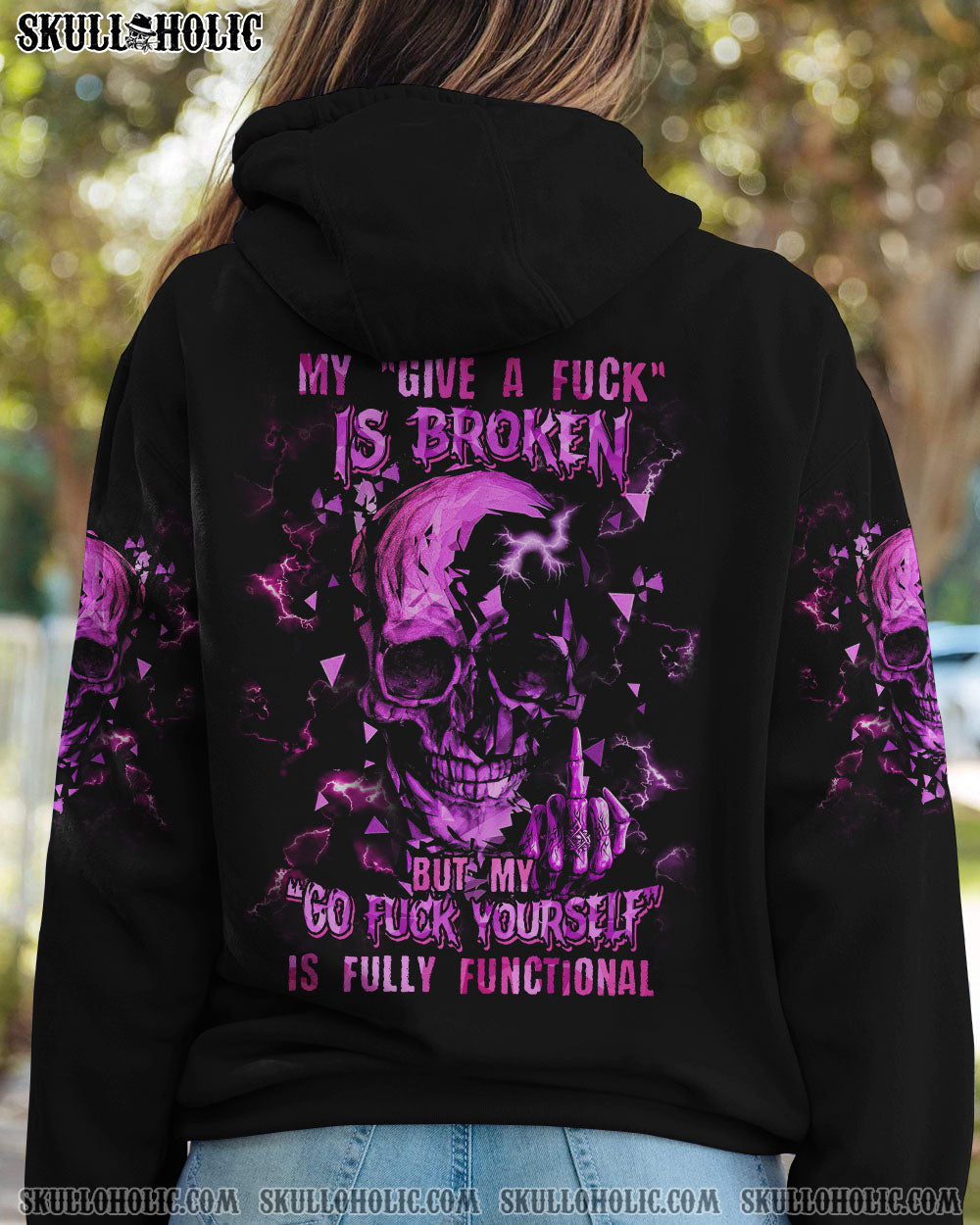 MY GIVE A F TRIANGLE SKULL ALL OVER PRINT – TLTM2712221