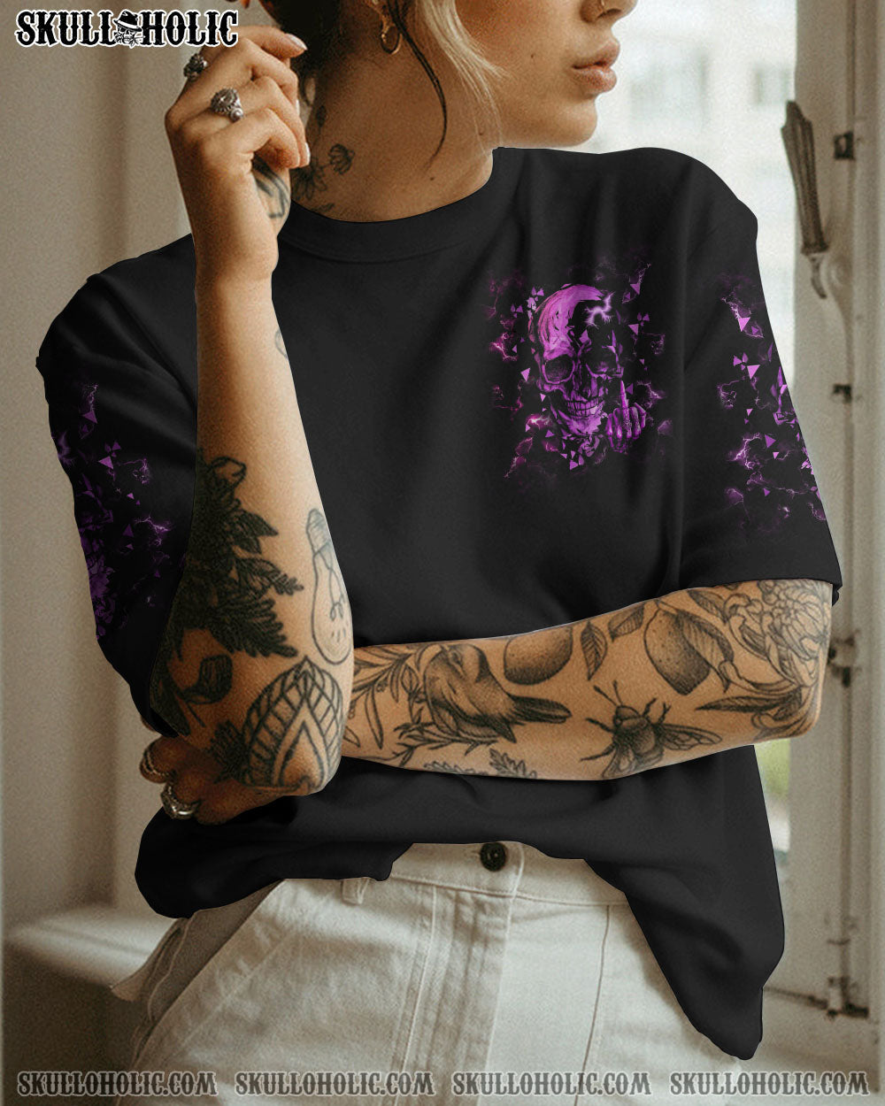 MY GIVE A F TRIANGLE SKULL ALL OVER PRINT – TLTM2712221