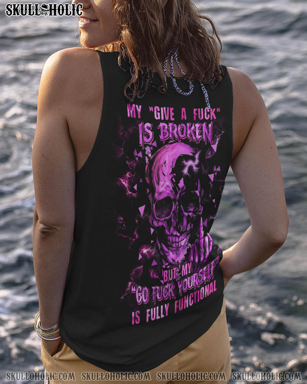 MY GIVE A F TRIANGLE SKULL ALL OVER PRINT – TLTM2712221