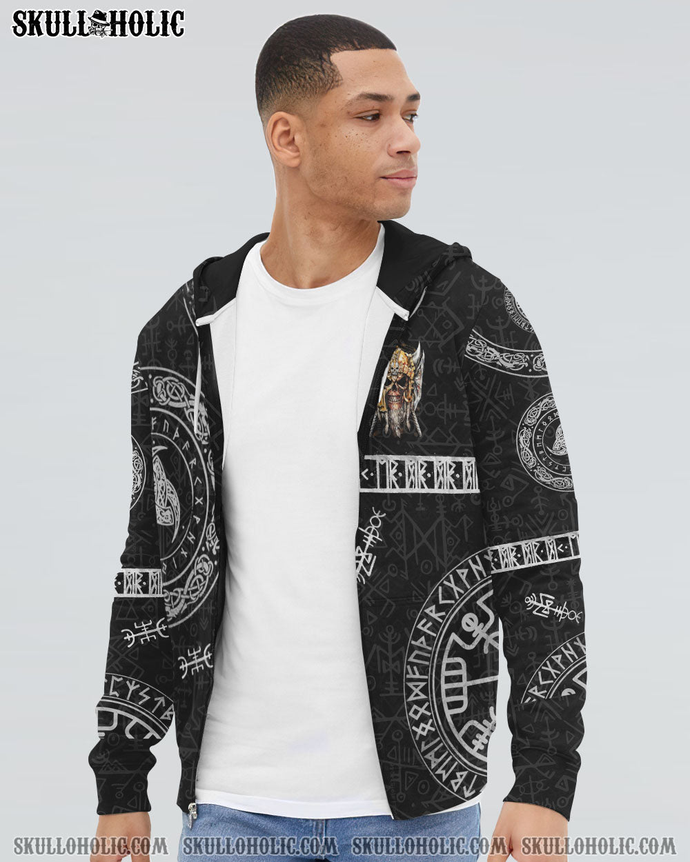 MY GIVE A F VIKING SKULL ALL OVER PRINT – TLTM2801232