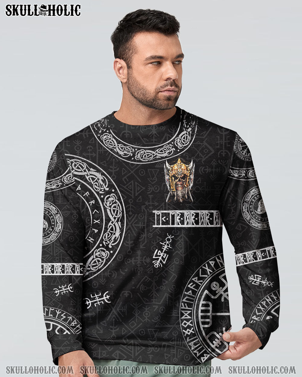 MY GIVE A F VIKING SKULL ALL OVER PRINT – TLTM2801232