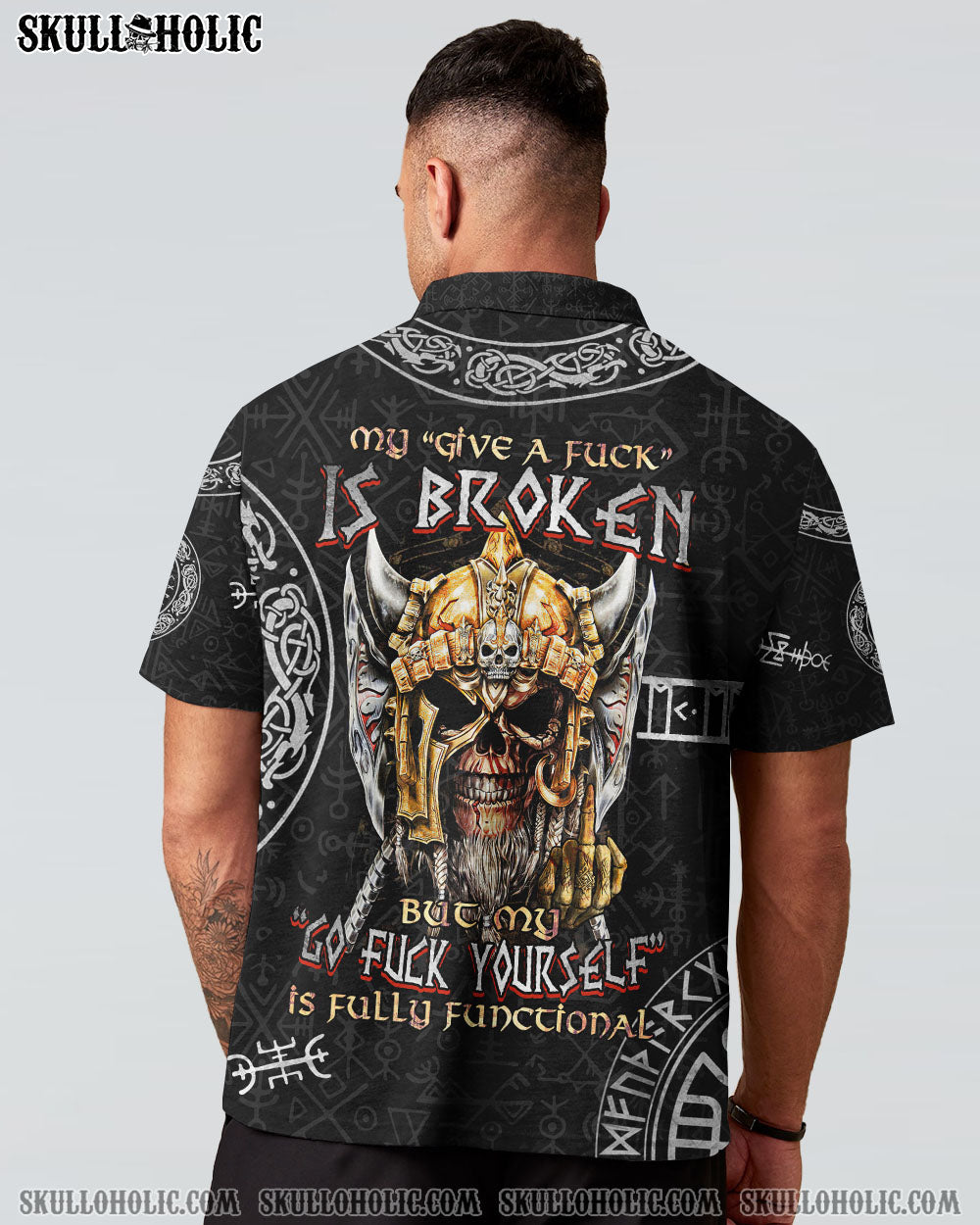 MY GIVE A F VIKING SKULL ALL OVER PRINT – TLTM2801232