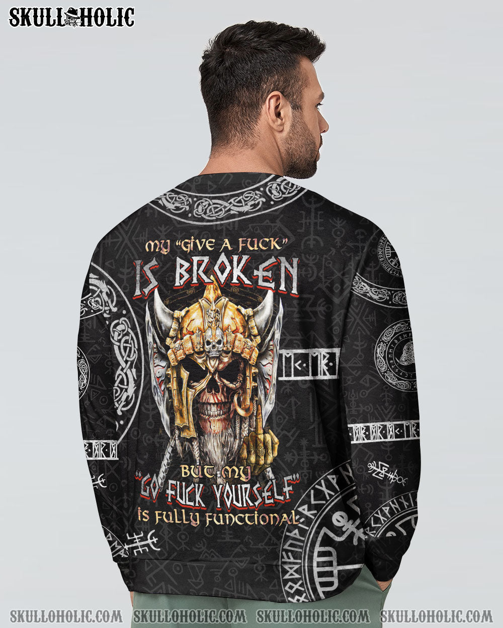 MY GIVE A F VIKING SKULL ALL OVER PRINT – TLTM2801232