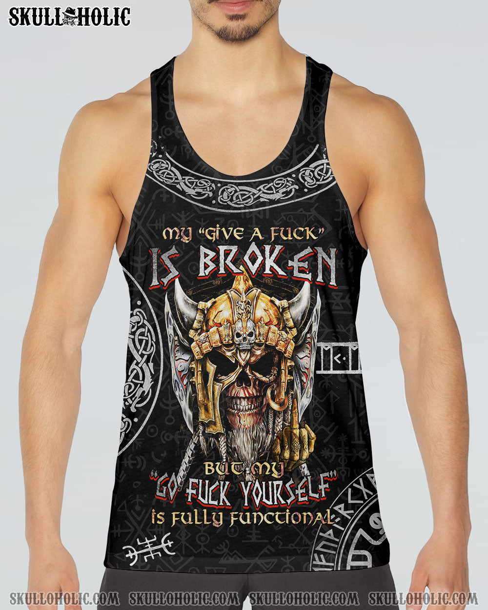 MY GIVE A F VIKING SKULL ALL OVER PRINT – TLTM2801232