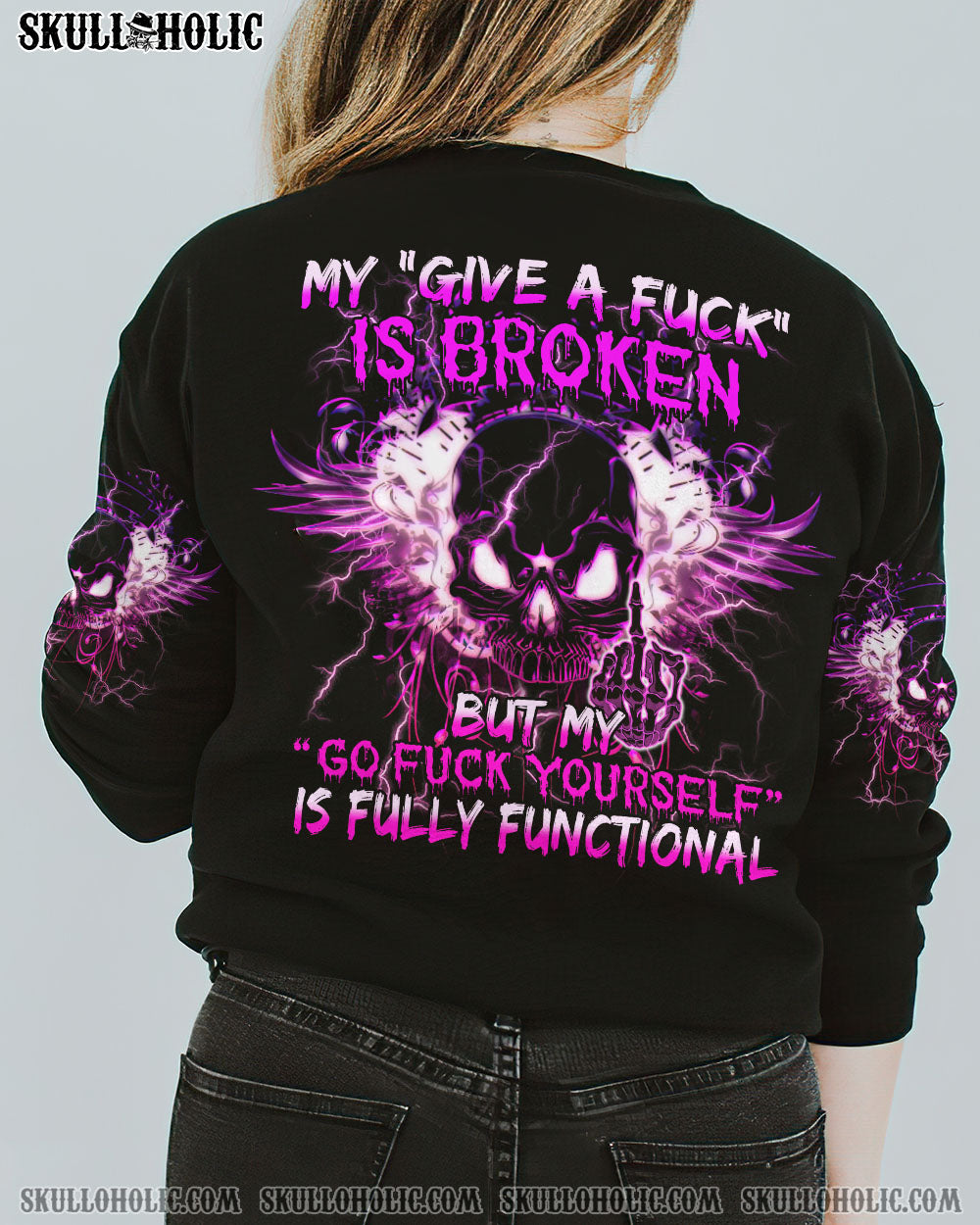 MY GIVE A F WINGS SKULL ALL OVER PRINT – TLTM1912225