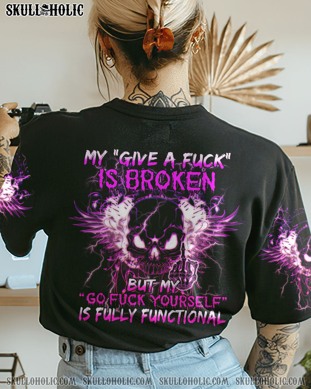 MY GIVE A F WINGS SKULL ALL OVER PRINT – TLTM1912225