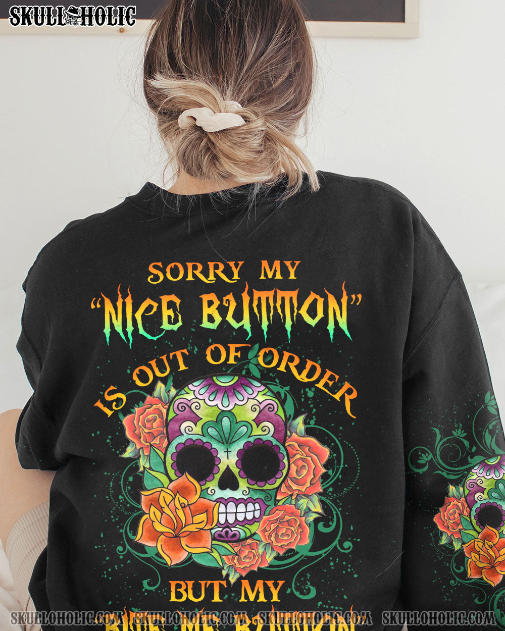 MY NICE BUTTON IS OUT OF ORDER ALL OVER PRINT – YHLN2312222