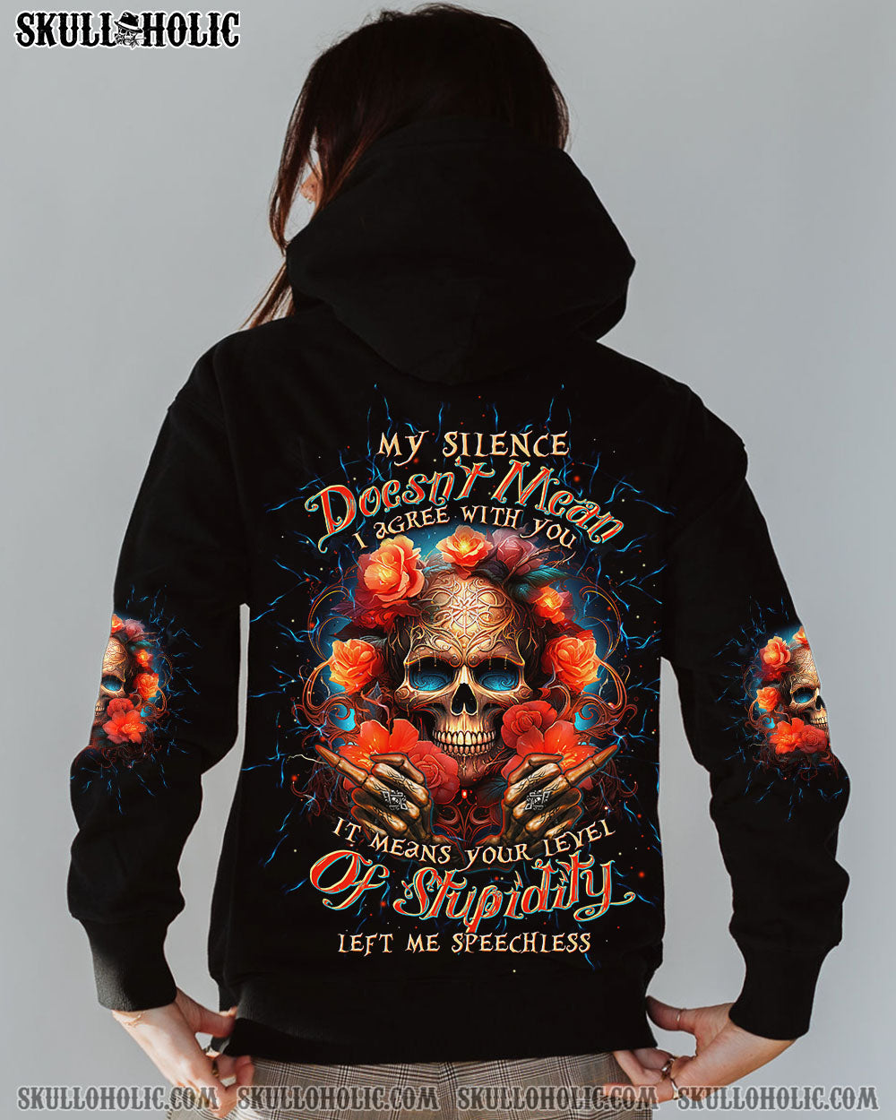 MY SILENCE DOESN’T MEAN SKULL ALL OVER PRINT – TLTW1604241