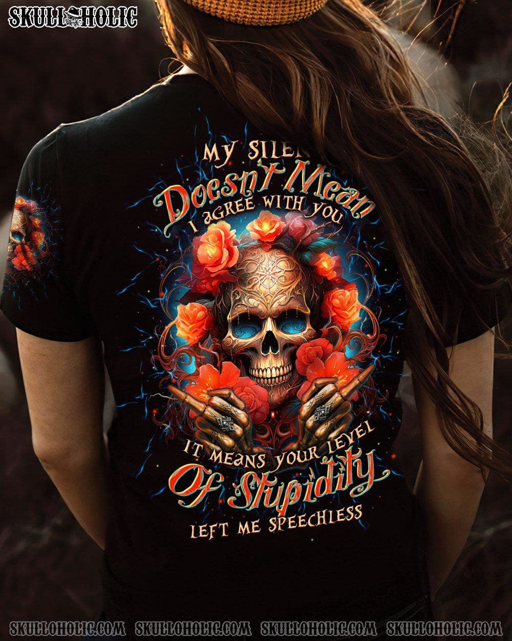 MY SILENCE DOESN’T MEAN SKULL ALL OVER PRINT – TLTW1604241