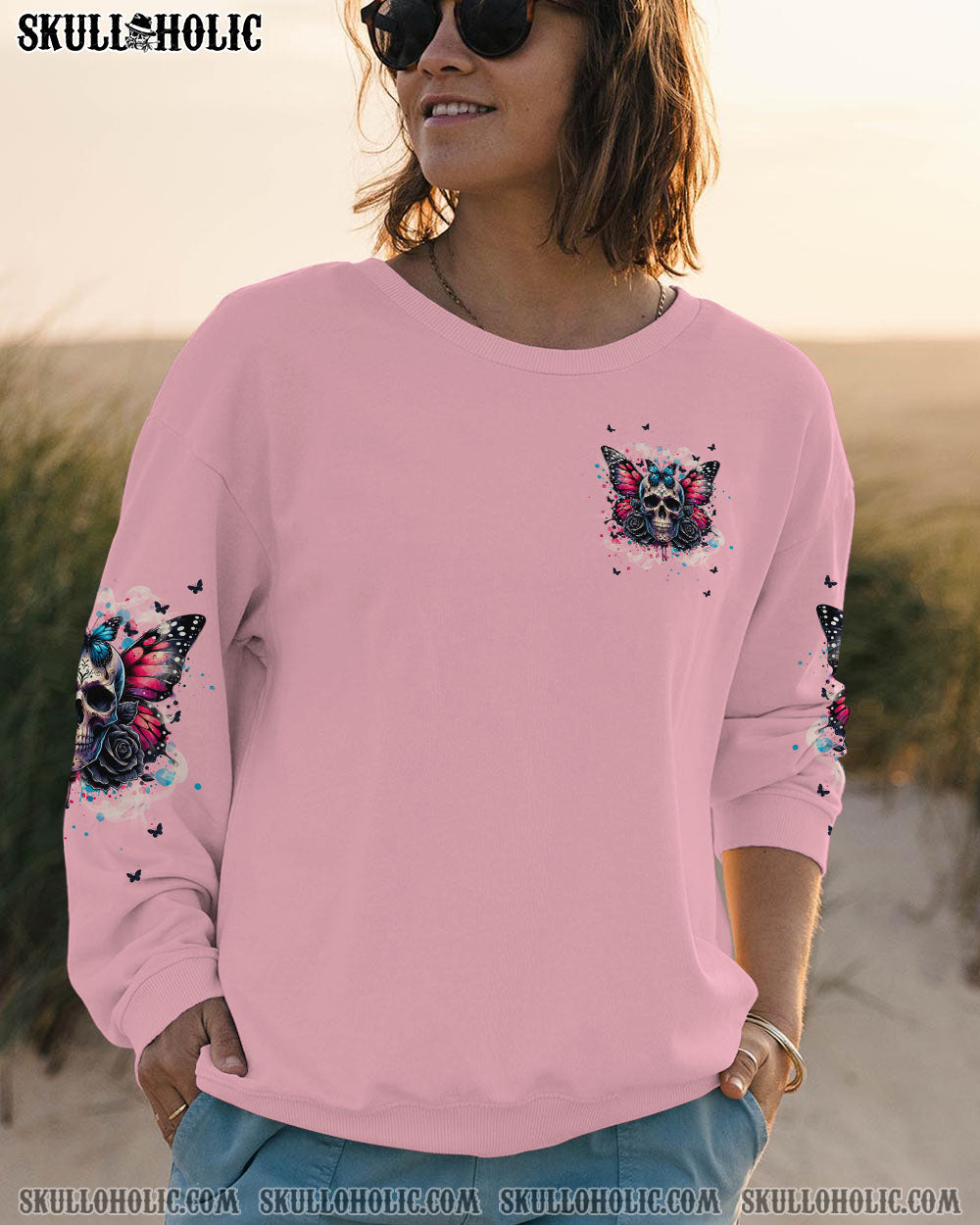 MY TATTOOS DO NOT CHANGE MY CHARACTER SKULL BUTTERFLY ALL OVER PRINT – TLNT2506243