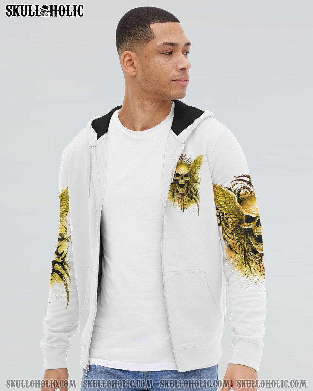 MY TEMPER CAN GO FROM ZERO SKULL ALL OVER PRINT – YHHN0102232
