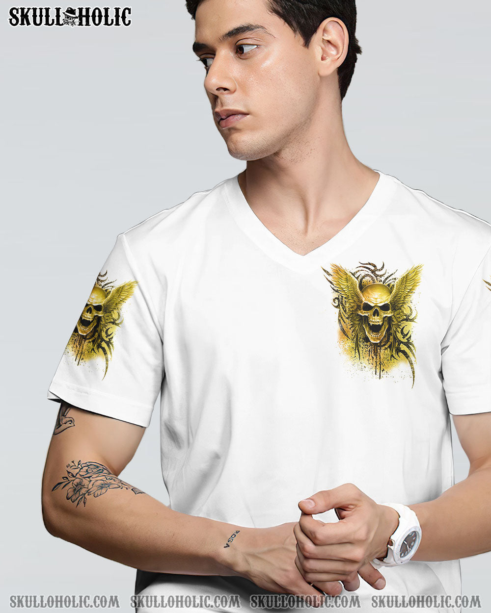 MY TEMPER CAN GO FROM ZERO SKULL ALL OVER PRINT – YHHN0102232